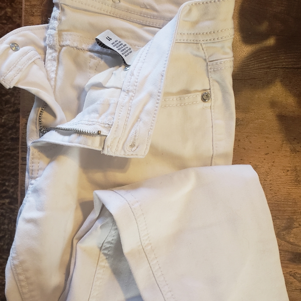 Almost famous white jeans